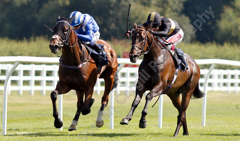 Mutaraffa-0001 
 MUTARAFFA (left, Jim Crowley) beats SPIRIT WARNING (right) in The Stratums Digitalising The Shipping Industry Classified Stakes
Lingfield 24 Jul 2019 - Pic Steven Cargill / Racingfotos.com