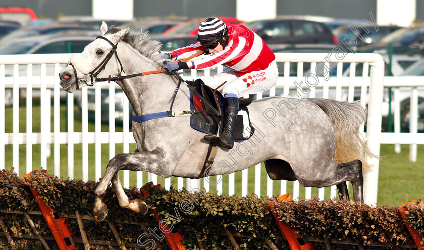 Kateson-0003 
 KATESON (Tom Scudamore) wins The Ladbrokes Novices Hurdle
Newbury 30 Nov 2018 - Pic Steven Cargill / Racingfotos.com