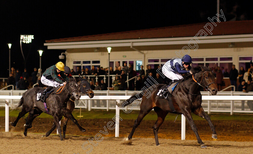 Bowerman-0003 
 BOWERMAN (Jack Mitchell) wins The Bet toteexacta At betfred.com Handicap Chelmsford 7 Dec 2017 - Pic Steven Cargill / Racingfotos.com