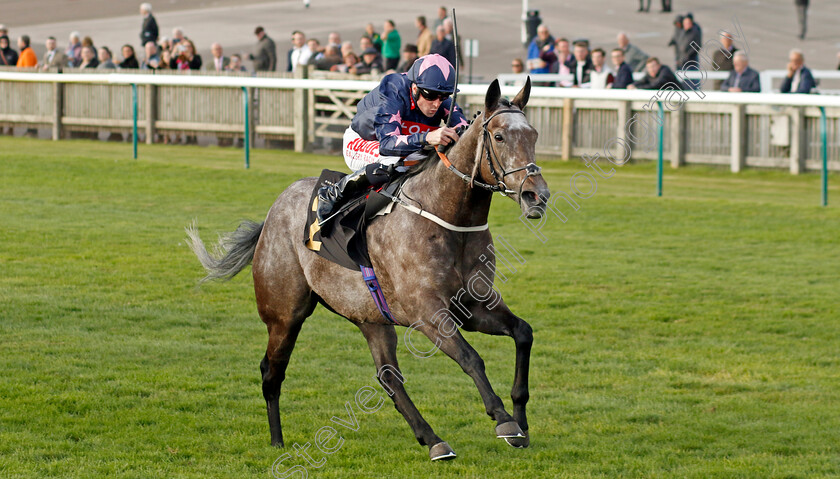 Don t-Tell-Claire-0004 
 DON'T TELL CLAIRE (Jack Mitchell) wins The Racing TV Fillies Handicap
Newmarket 19 Oct 2022 - Pic Steven Cargill / Racingfotos.com