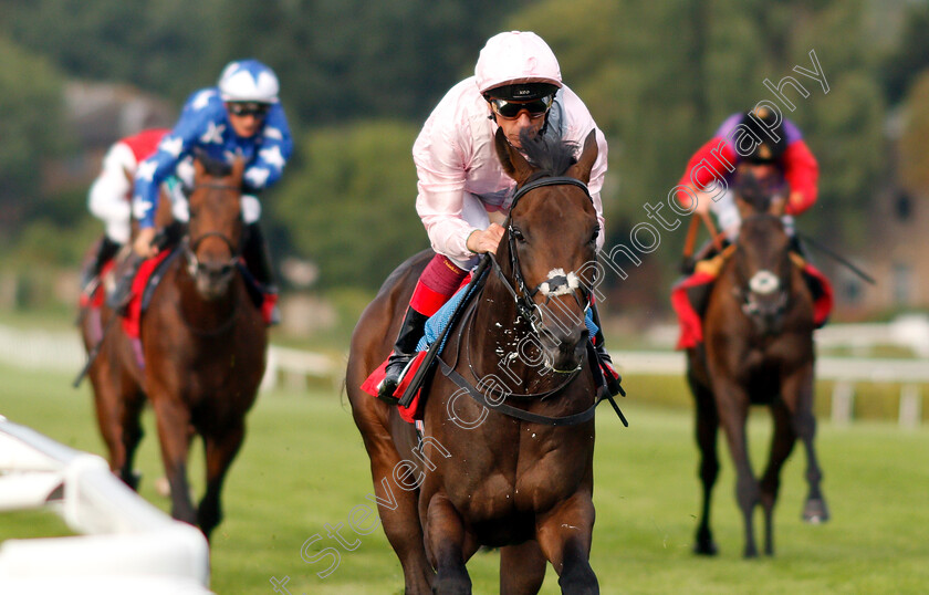 Too-Darn-Hot-0004 
 TOO DARN HOT (Frankie Dettori) wins The Slug And Lettuce 2-4-1 Tanqueray Thursdays EBF Maiden Stakes
Sandown 9 Aug 2018 - Pic Steven Cargill / Racingfotos.com