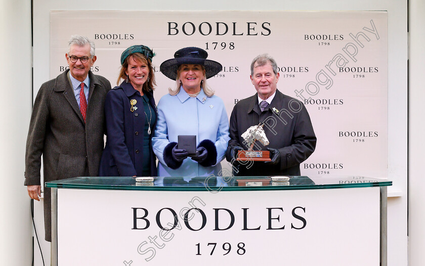 Aramax-0009 
 Presentation to J P McManus for The Boodles Juvenile Handicap Hurdle won by ARAMAX
Cheltenham 11 Mar 2020 - Pic Steven Cargill / Racingfotos.com