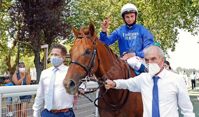 Space-Blues-0018 
 SPACE BLUES (William Buick) after The Prix Maurice De Gheest
Deauville 9 Aug 2020 - Pic Steven Cargill / Racingfotos.com