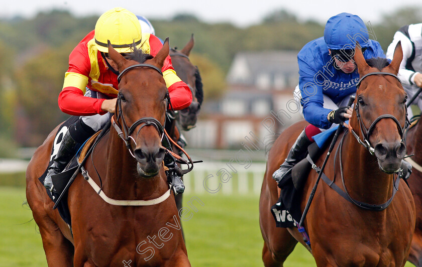 Data-Protection-0004 
 DATA PROTECTION (left, Nicola Currie) beats HIGH END (right) in The Betway Handicap
Sandown 23 Aug 2020 - Pic Steven Cargill / Racingfotos.com