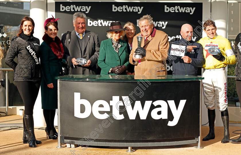 Politologue-0017 
 Presentation to John Hales, Paul Nicholls and Harry Skelton for The Betway Queen Mother Champion Chase
Cheltenham 11 Mar 2020 - Pic Steven Cargill / Racingfotos.com