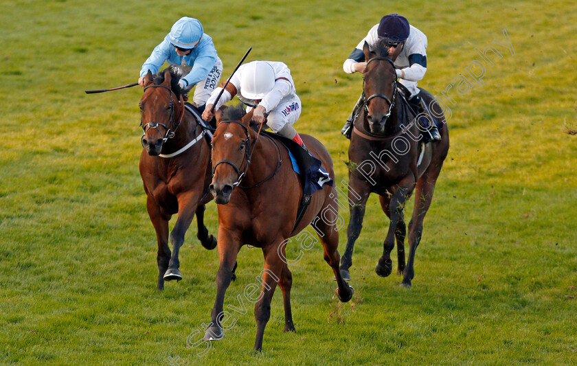 Equitation-0004 
 EQUITATION (Andrea Atzeni) beats FATHER MCKENZIE (left) in The Parkdean Resorts Creating Amazing Memories Handicap Yarmouth 20 Sep 2017 - Pic Steven Cargill / Racingfotos.com