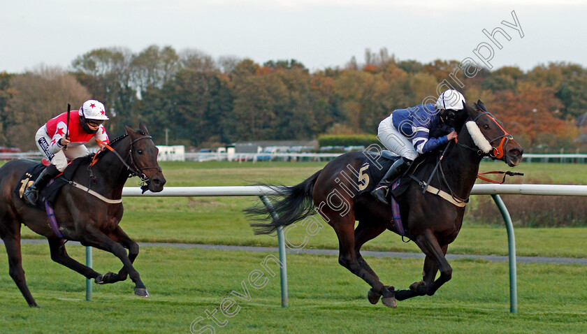 Born-To-Please-0001 
 BORN TO PLEASE (Harriet Tucker) wins The Mansionbet Watch And Bet AJA Amateur Jockeys' Handicap Div2
Nottingham 28 Oct 2020 - Pic Steven Cargill / Racingfotos.com