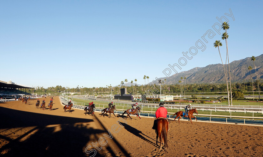 Broome,-Bolshoi-Ballet-and-Auguste-Rodin-0002 
 Aidan O'Brien string headed by BROOME leading BOLSHOI BALLET and AUGUSTE RODIN training for the Breeders' Cup 
Santa Anita 2 Nov 2023 - Pic Steven Cargill / Racingfotos.com