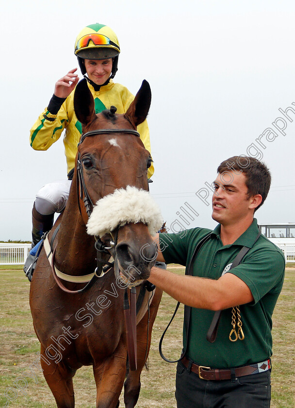 Molliana-0007 
 MOLLIANA (Brendan Powell) after The Oakbridge Clarendon Handicap
Les Landes, Jersey 26 Aug 2019 - Pic Steven Cargill / Racingfotos.com