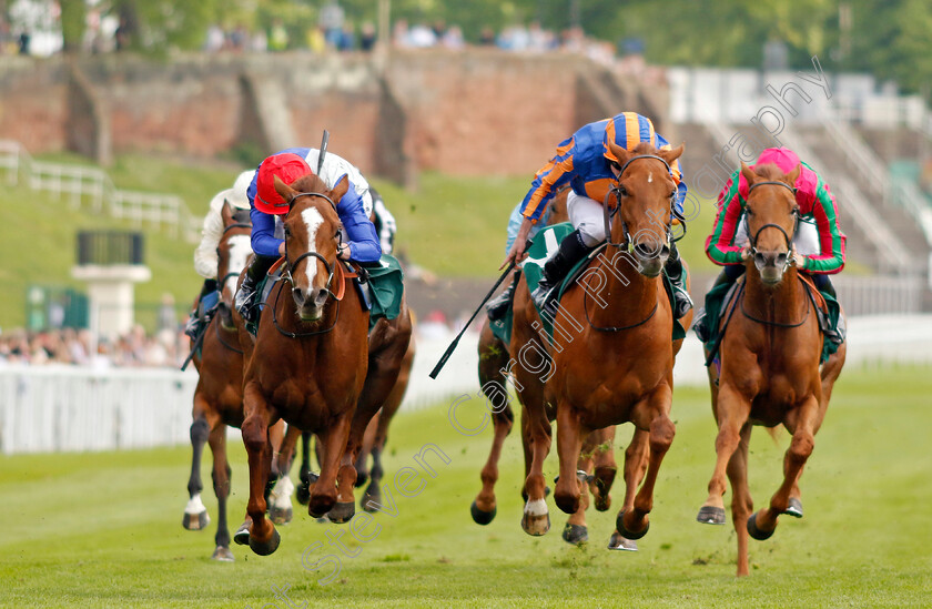 Forest-Fairy-0003 
 FOREST FAIRY (left, Rossa Ryan) beats PORT FAIRY (right) in The Weatherbys ePassport Cheshire Oaks
Chester 8 May 2024 - Pic Steven Cargill / Racingfotos.com