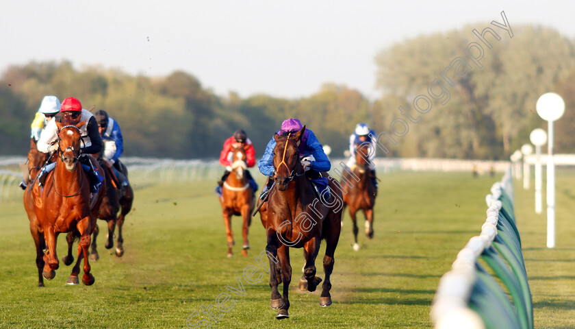 Dubai-Instinct-0002 
 DUBAI INSTINCT (right, Callum Shepherd) beats FIRST IN LINE (left) in The Castle Beauty Maiden Stakes
Nottingham 20 Apr 2019 - Pic Steven Cargill / Racingfotos.com