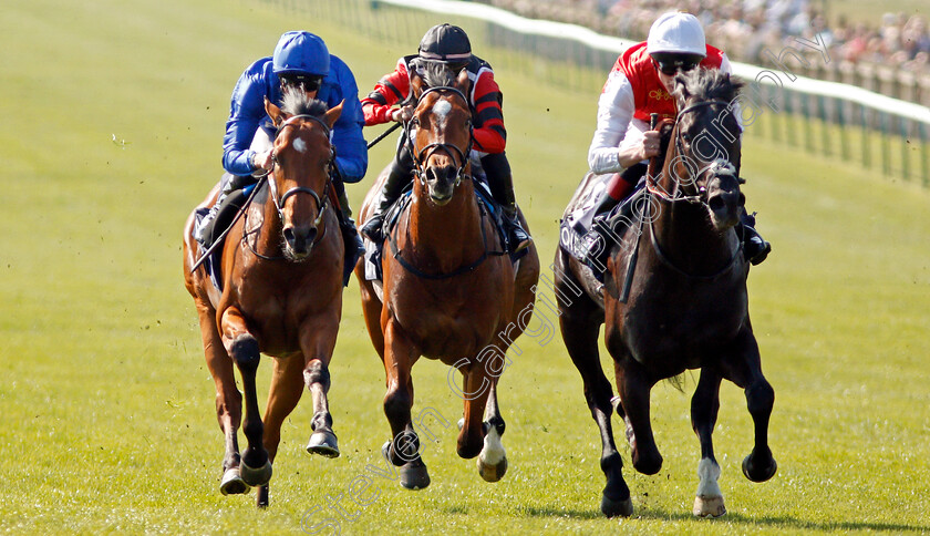 Konchek-0001 
 KONCHEK (right, Adam Kirby) beats FLY THE NEST (left) in The Havana Gold Maiden Stakes Newmarket 6 May 2018 - Pic Steven Cargill / Racingfotos.com