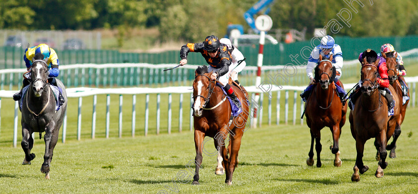 Rohaan-0003 
 ROHAAN (centre, Shane Kelly) beats DRAGON SYMBOL (left) and LIGHT REFRAIN (right) in The Casumo Bet10Get10 Sandy Lane Stakes
Haydock 22 May 2021 - Pic Steven Cargill / Racingfotos.com