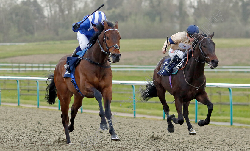 Mahboob-0001 
 MAHBOOB (left, Jim Crowley) beats LAKOTA BRAVE (right) in The Tips For Every Race At raceday-ready.com Novice Stakes
Lingfield 4 Apr 2024 - Pic Steven Cargill / Racingfotos.com