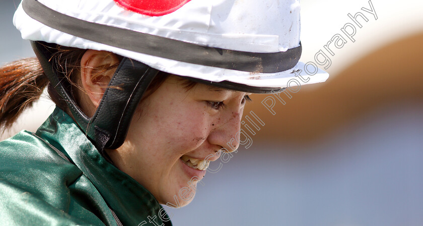 Nanako-Fujita-0005 
 NANAKO FUJITA after winning The Women Jockeys' World Cup Leg2
Bro Park Sweden, 30 Jun 2019 - Pic Steven Cargill / Racingfotos.com