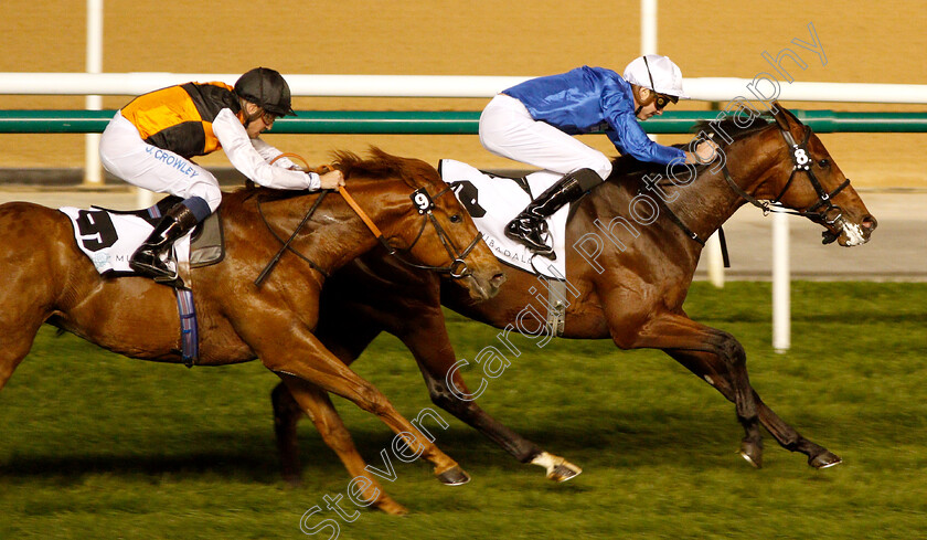 Good-Fortune-0008 
 GOOD FORTUNE (James Doyle) beats WOVEN (left) in The Dubai Trophy
Meydan 10 Jan 2019 - Pic Steven Cargill / Racingfotos.com