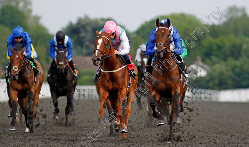 Wishaah-0007 
 WISHAAH (right, Jim Crowley) beats BEHELD (centre) in The Unibet Extra Place Offers Every Day Novice Stakes Div1
Kempton 2 Jun 2021 - Pic Steven Cargill / Racingfotos.com