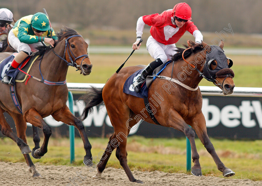 Crimewave-0006 
 CRIMEWAVE (Jack Mitchell) wins The Play 4 To Score At Betway Handicap
Lingfield 4 Jan 2020 - Pic Steven Cargill / Racingfotos.com