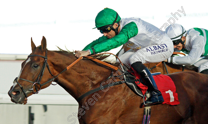 Kuwait-Currency-0003 
 KUWAIT CURRENCY (Pat Dobbs) wins The 32Red Handicap
Kempton 2 Oct 2019 - Pic Steven Cargill / Racingfotos.com