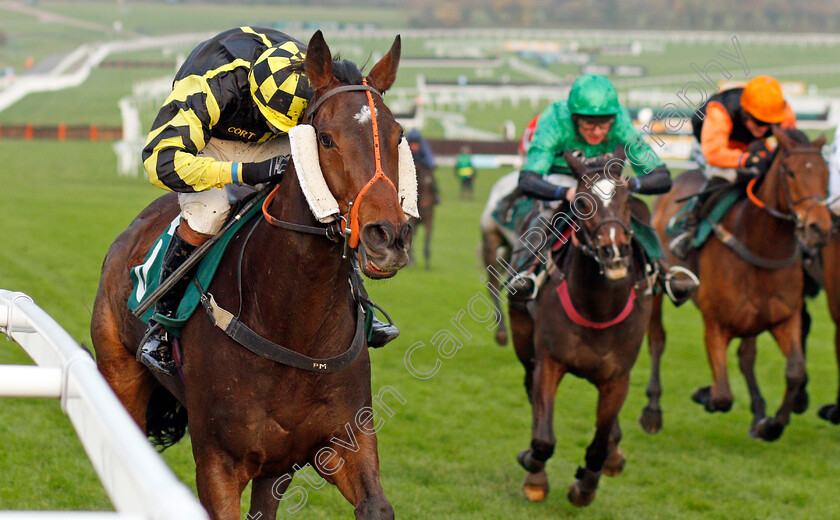 Golan-Fortune-0004 
 GOLAN FORTUNE (Sam Lee) wins The Spinal Injuries Association Big Buck's Handicap Hurdle
Cheltenham 16 Nov 2019 - Pic Steven Cargill / Racingfotos.com