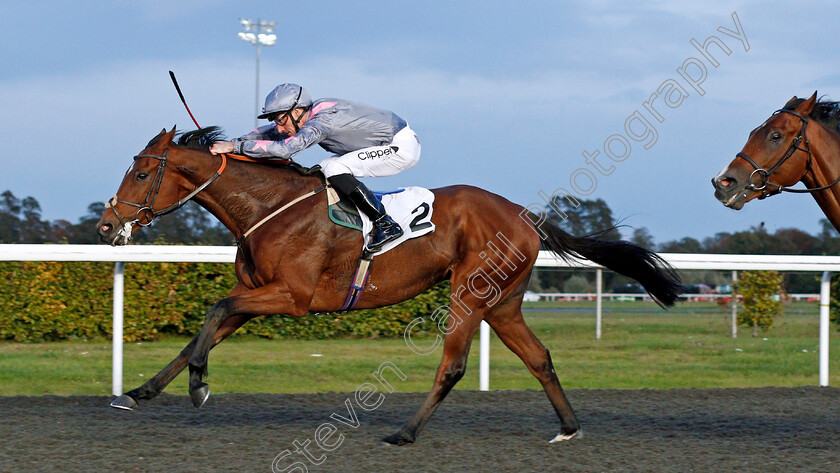 Regal-Director-0003 
 REGAL DIRECTOR (Daniel Tudhope) beats SINGING SHERIFF (right) in The 32red.com Handicap
Kempton 9 Oct 2019 - Pic Steven Cargill / Racingfotos.com