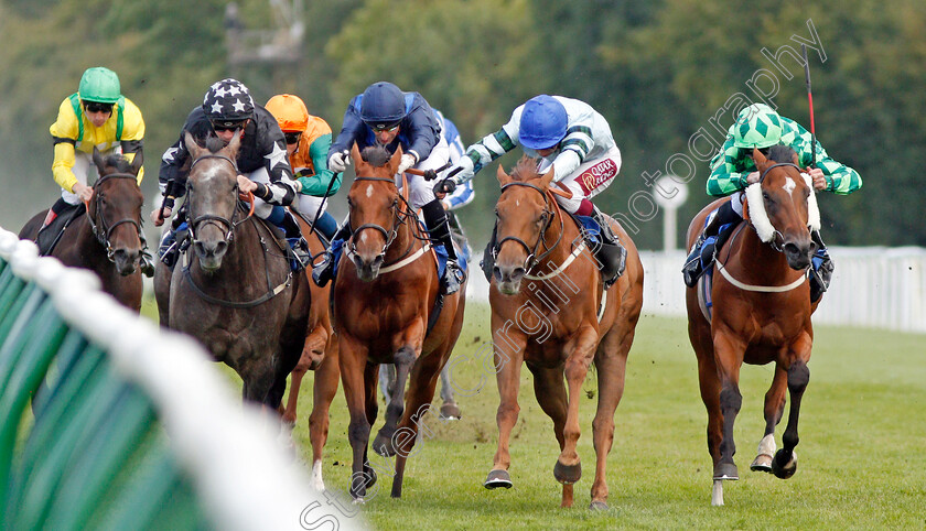 Belated-Breath-0001 
 BELATED BREATH (2nd right, Oisin Murphy) beats BETSEY TROTTER (right) LADY DANCEALOT (2nd left) and GOODNIGHT GIRL (left) in The European Bloodstock News EBF Lochsong Fillies Handicap
Salisbury 5 Sep 2019 - Pic Steven Cargill / Racingfotos.com