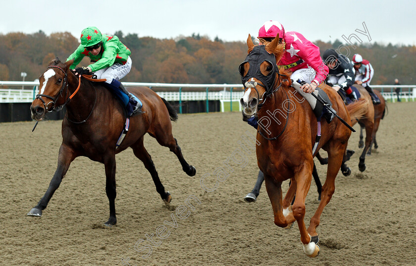 Lumen-0004 
 LUMEN (right, George Wood) beats THRESHOLDOFADREAM (left) in The Betway Stayers Handicap Div1
Lingfield 20 Nov 2018 - Pic Steven Cargill / Racingfotos.com