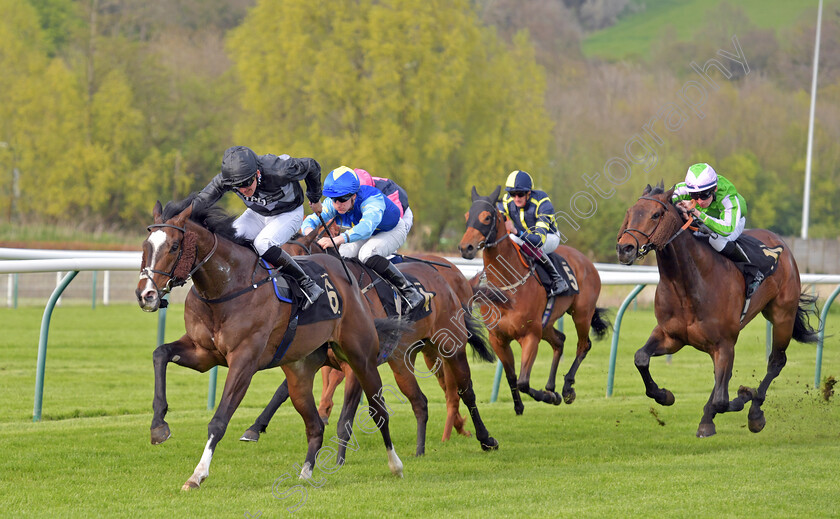 Rajmeister-0010 
 RAJMEISTER (Harry Burns) wins The British Racing Supports Stephen Lawrence Day Apprentice Handicap
Nottingham 22 Apr 2023 - pic Steven Cargill / Becky Bailey / Racingfotos.com