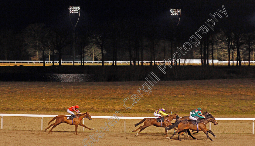 Xian-Express-0002 
 XIAN EXPRESS (yellow, Ben Curtis) wins The Bet totequadpot At totesport.com Selling Stakes
Chelmsford 11 Jan 2020 - Pic Steven Cargill / Racingfotos.com