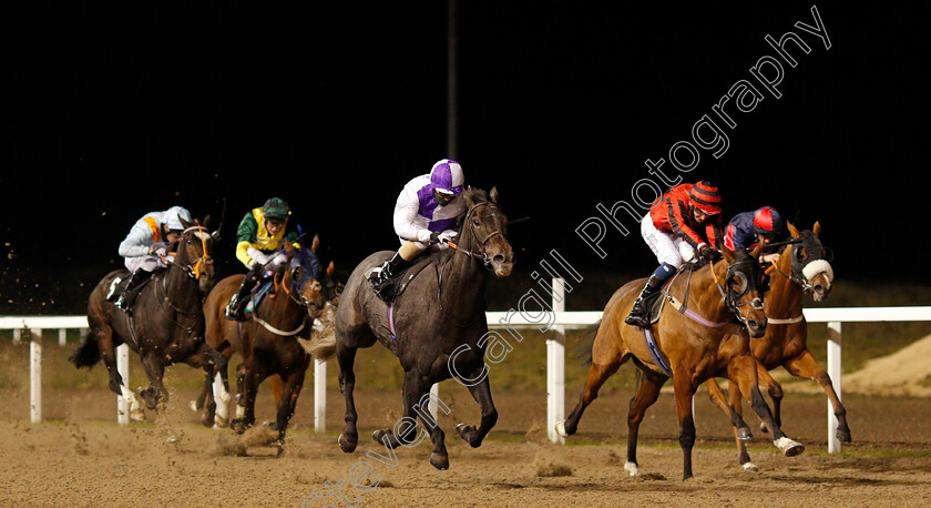 Indigo-Times-0001 
 INDIGO TIMES (centre, Stevie Donohoe) beats SEA OF MYSTERY (right) in The tote Handicap
Chelmsford 8 Oct 2020 - Pic Steven Cargill / Racingfotos.com