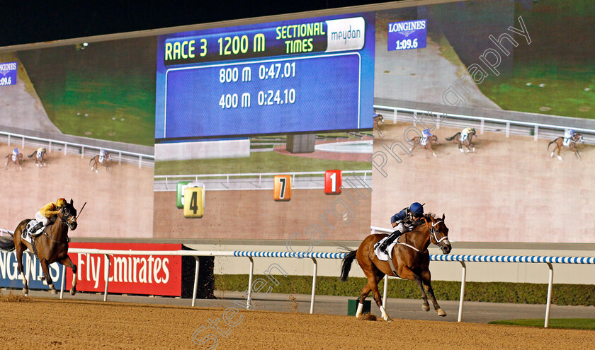 My-Catch-0002 
 MY CATCH (Pat Dobbs) wins The Al Shindagha Sprint Meydan 8 Feb 2018 - Pic Steven Cargill / Racingfotos.com