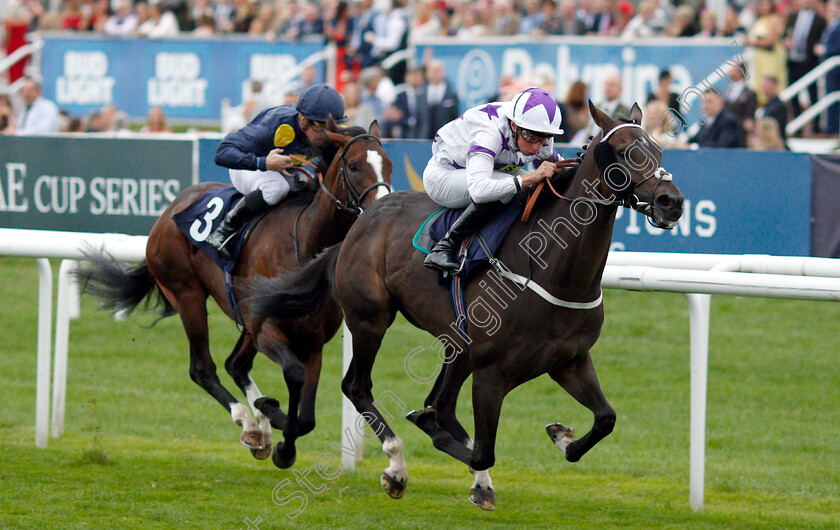 Byron-Flyer-0001 
 BYRON FLYER (William Buick) wins The Cliff Stud Rearing Winners Handicap
Doncaster 15 Sep 2018 - Pic Steven Cargill / Racingfotos.com