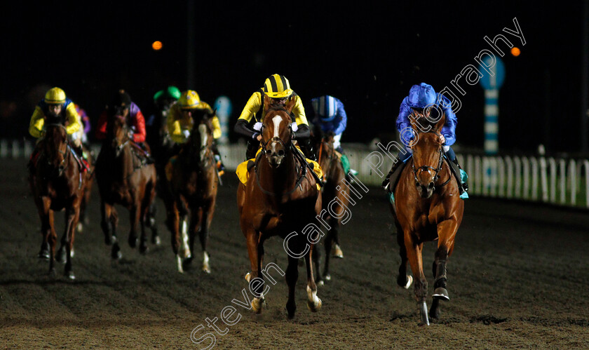 Royal-Fleet-0001 
 ROYAL FLEET (right, William Buick) beats ILZA'EEM (centre) in The Try Our New Price Boosts At Unibet Novice Stakes
Kempton 25 Nov 2020 - Pic Steven Cargill / Racingfotos.com