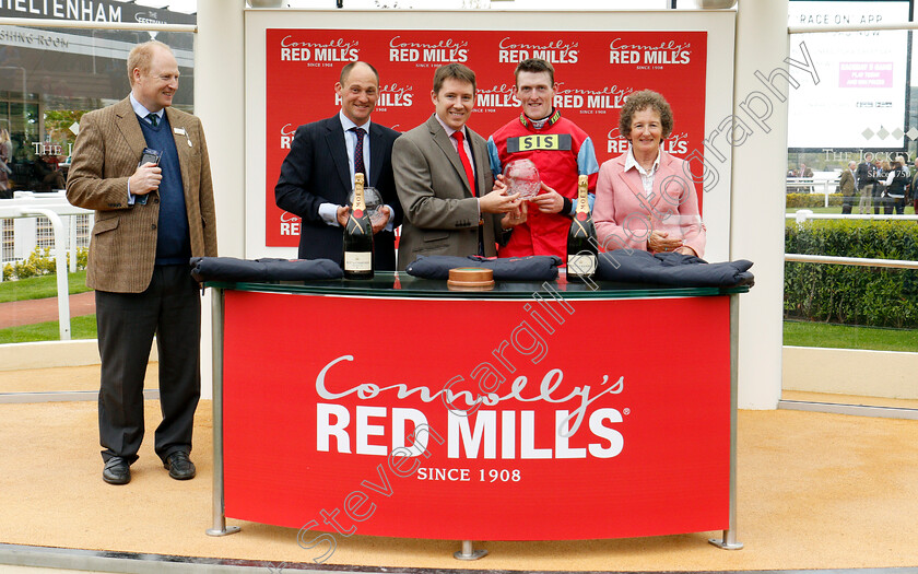 Fortune-Bound-0006 
 Presentation for The Connolly's Red Mills Intermediate Point To Point Championship Final Hunters Chase Cheltenham 4 May 2018 - Pic Steven Cargill / Racingfotos.com