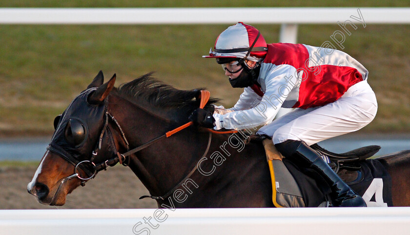 Swooper-0006 
 SWOOPER (Jonny Peate) wins The Terry Chambers Memorial Handicap
Chelmsford 18 Feb 2021 - Pic Steven Cargill / Racingfotos.com