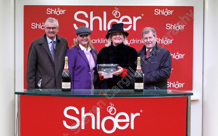 Defi-Du-Seuil-0009 
 Presentation to J P McManus for The Shloer Chase won by DEFI DU SEUIL 
Cheltenham 17 Nov 2019 - Pic Steven Cargill / Racingfotos.com