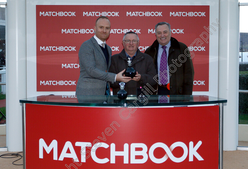 Storm-Rising-0007 
 Presentation for The Matchbook Betting Podcast Conditional Jockeys Handicap Hurdle won by STORM RISING
Cheltenham 26 Oct 2018 - Pic Steven Cargill / Racingfotos.com