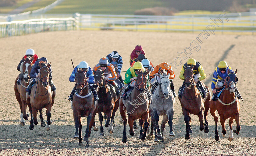 Sword-Exceed-0002 
 SWORD EXCEED (2nd left, Jason Hart) beats BOOM THE GROOM (centre) in The Betway Heed Your Hunch Handicap
Lingfield 4 Jan 2020 - Pic Steven Cargill / Racingfotos.com