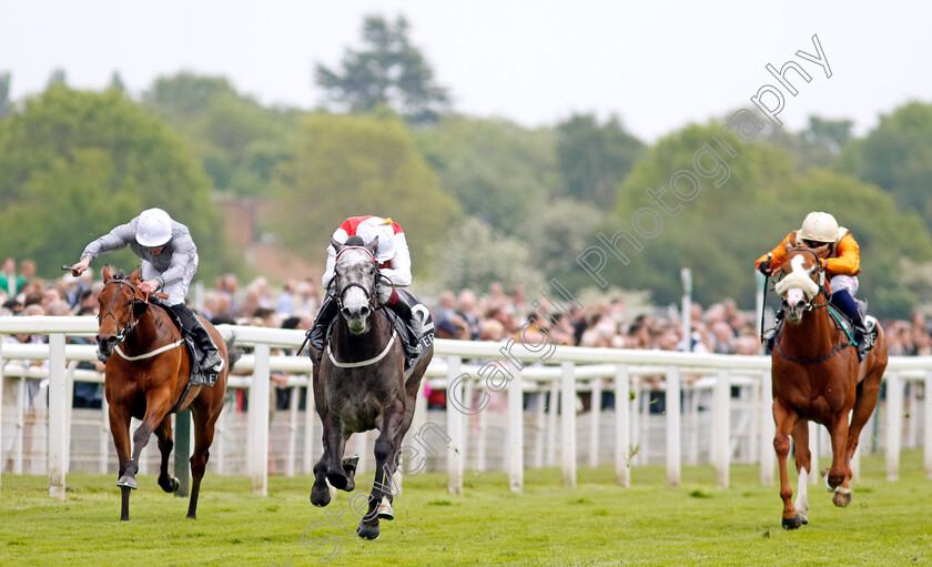 Great-State-0006 
 GREAT STATE (centre, Oisin Murphy) beats PILLOW TALK (left) in The British EBF 40th Anniversary Westow Stakes
York 18 May 2023 - Pic Steven Cargill / Racingfotos.com