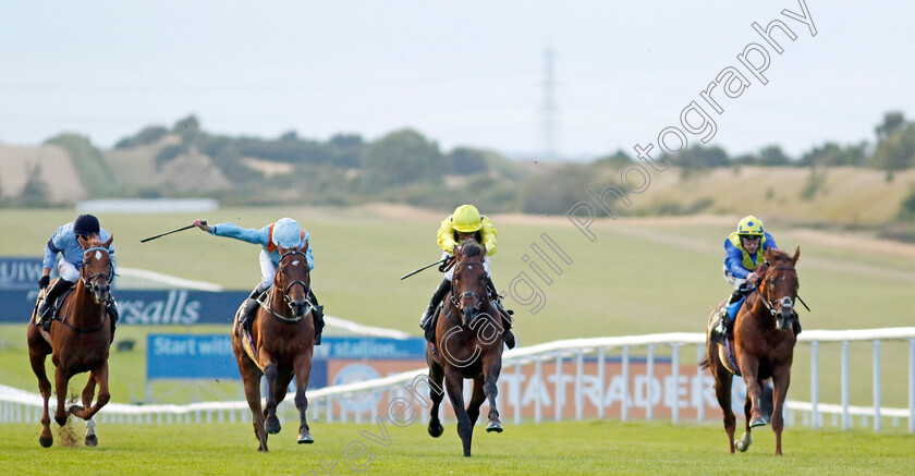 Terwada-0006 
 TERWADA (centre, James Doyle) wins The Every Race Live On Racing TV Handicap
Newmarket 28 Jul 2023 - Pic Steven Cargill / Racingfotos.com