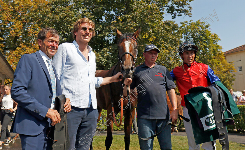 Sorceress-0007 
 SORCERESS (Bauyrzhan Murzabayev) winner of The Gestut Etzean Winterkonigin Trial 
Baden-Baden 31 Aug 2024 - Pic Steven Cargill / Racingfotos.com