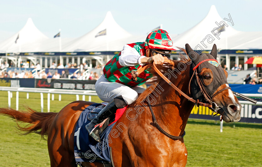 Hayyan-0002 
 HAYYAN (Ioritz Mendizabal) wins The President of The UAE Cup (UK Arabian Derby)
Doncaster 14 Sep 2019 - Pic Steven Cargill / Racingfotos.com