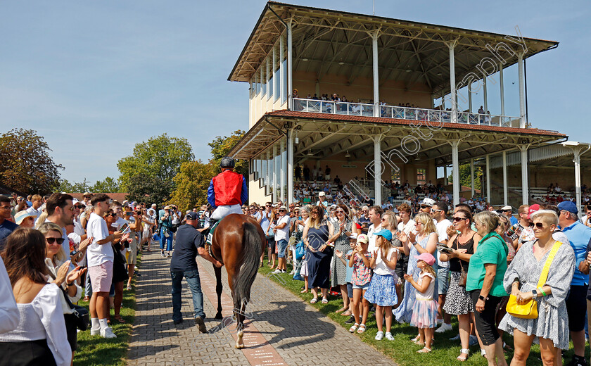 Sorceress-0006 
 SORCERESS (Bauyrzhan Murzabayev) winner of The Gestut Etzean Winterkonigin Trial 
Baden-Baden 31 Aug 2024 - Pic Steven Cargill / Racingfotos.com