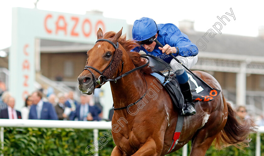 New-Kingdom-0002 
 NEW KINGDOM (William Buick) wins The Cazoo Handicap
Doncaster 8 Sep 2022 - Pic Steven Cargill / Racingfotos.com