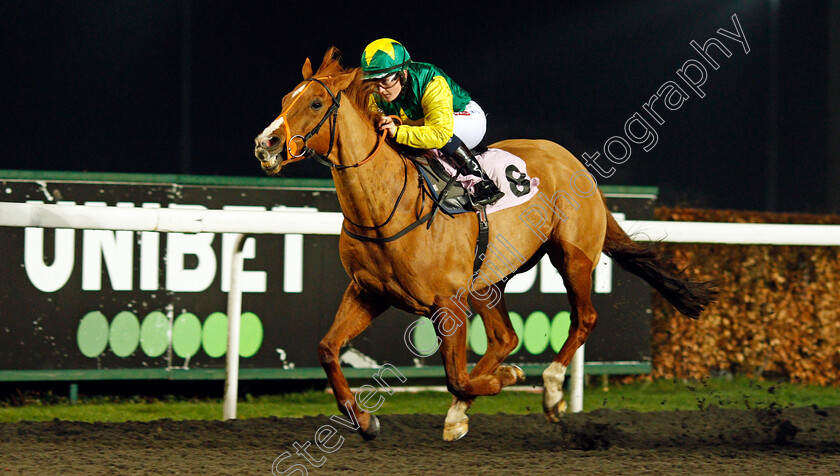 Madrinho-0003 
 MADRINHO (Hollie Doyle) wins The Try Our New Super Boosts At Unibet Handicap, Hollies 5th winner of the evening
Kempton 3 Mar 2021 - Pic Steven Cargill / Racingfotos.com