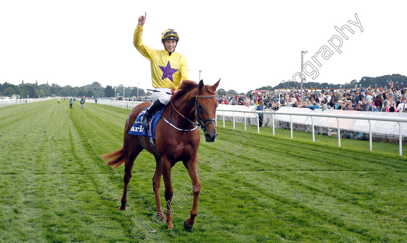 Sea-Of-Class-0014 
 SEA OF CLASS (James Doyle) after The Darley Yorkshire Oaks
York 23 Aug 2018 - Pic Steven Cargill / Racingfotos.com