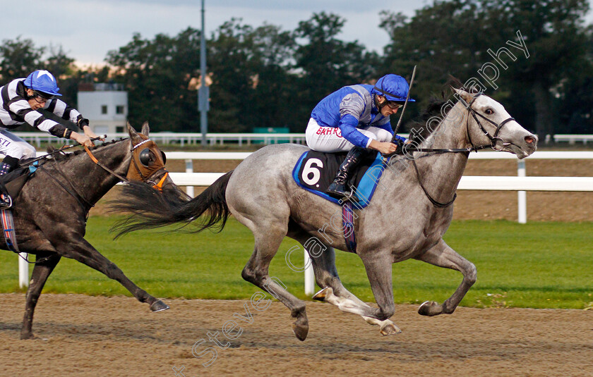 Haunted-Dream-0003 
 HAUNTED DREAM (Tom Marquand) wins The tote Placepot Your First Bet Nursery
Chelmsford 14 Oct 2021 - Pic Steven Cargill / Racingfotos.com