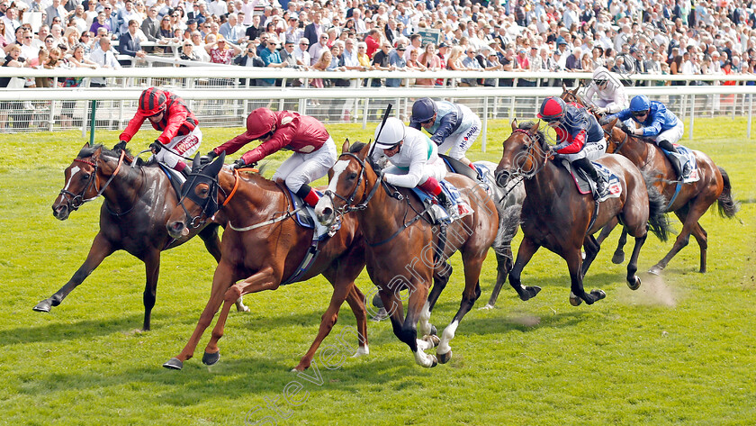 Tamreer-0002 
 TAMREER (centre, Ben Curtis) beats CORELLI (right) and CARADOC (left) in The Sky Bet Handicap
York 23 Aug 2019 - Pic Steven Cargill / Racingfotos.com