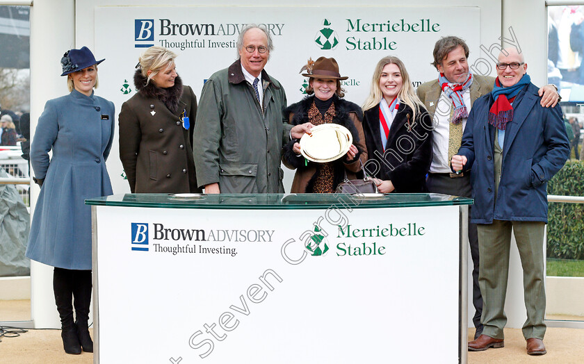 Simply-The-Betts-0012 
 Presentation to Kate and Andrew Brooks for The Brown Advisory & Merriebelle Plate won by SIMPLY THE BETTS
Cheltenham 12 Mar 2020 - Pic Steven Cargill / Racingfotos.com