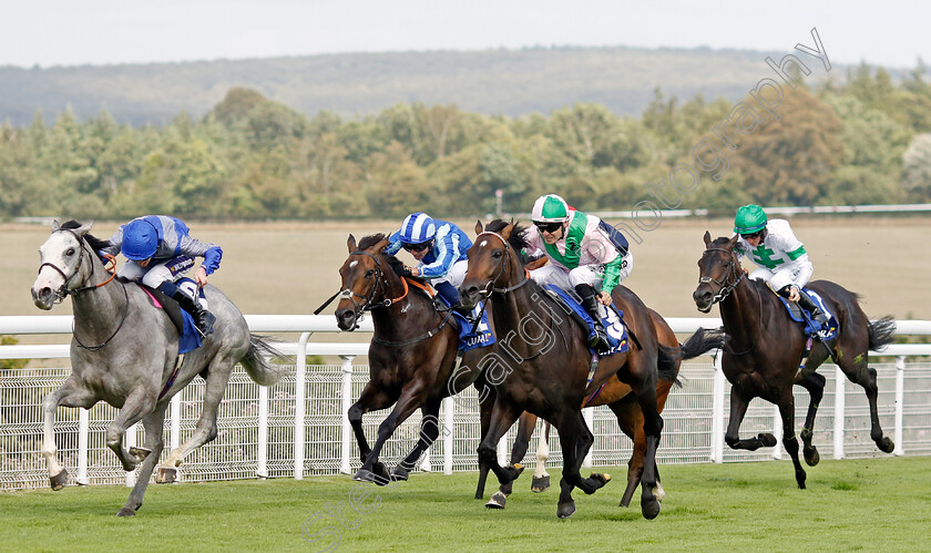 Ancient-Rome-0005 
 ANCIENT ROME (centre, Jamie Spencer) beats HAUNTED DREAM (left) in The Coral Chesterfield Cup Handicap
Goodwood 1 Aug 2023 - Pic Steven Cargill / Racingfotos.com